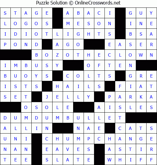 Solution for Crossword Puzzle #2752