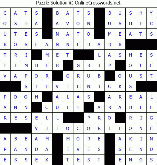 Solution for Crossword Puzzle #2783