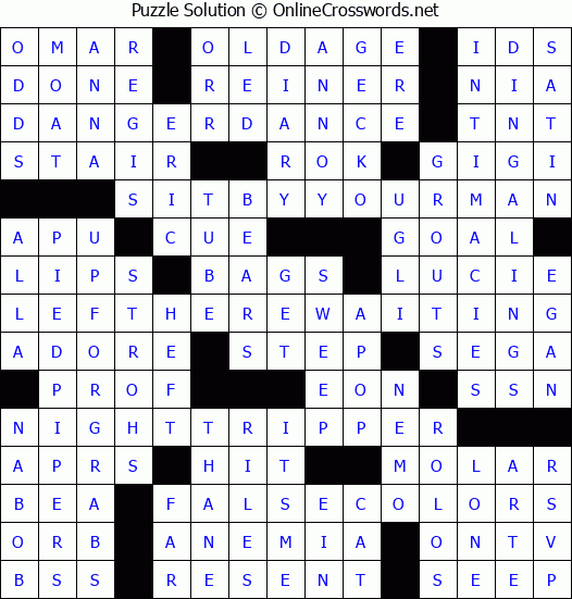 Solution for Crossword Puzzle #2829