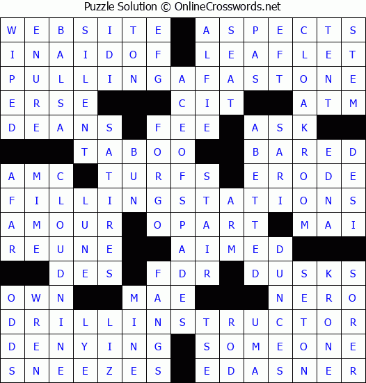 Solution for Crossword Puzzle #2859