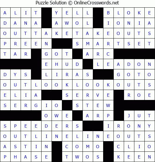 Solution for Crossword Puzzle #2905