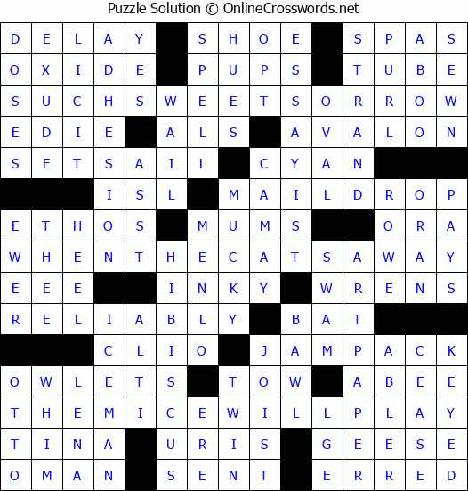 Solution for Crossword Puzzle #2908