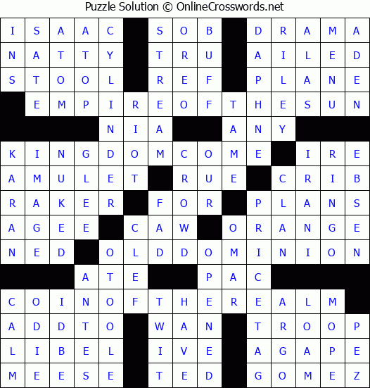 Solution for Crossword Puzzle #2937