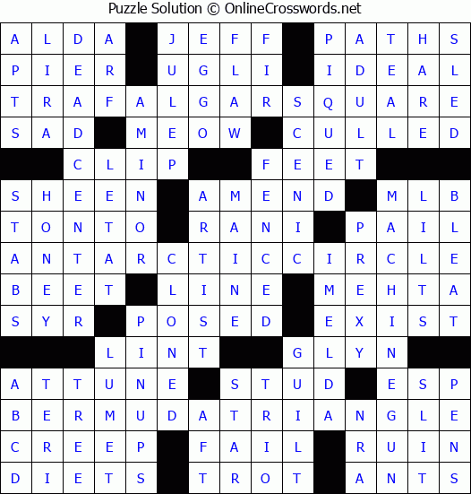 Solution for Crossword Puzzle #3388