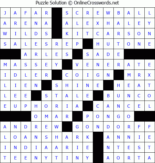 Solution for Crossword Puzzle #3514