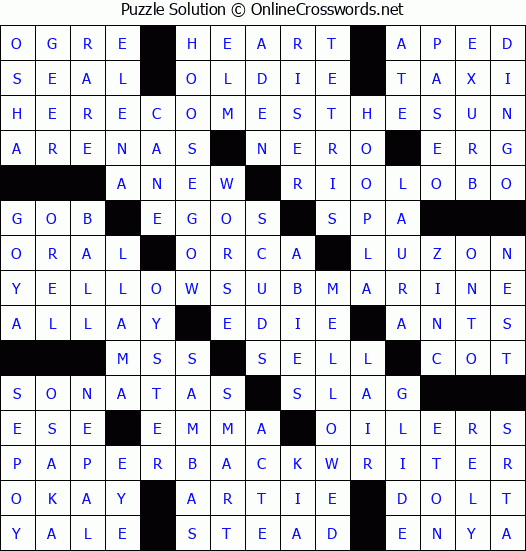 Solution for Crossword Puzzle #3566