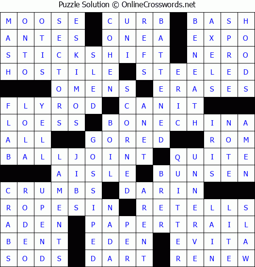 Solution for Crossword Puzzle #3931