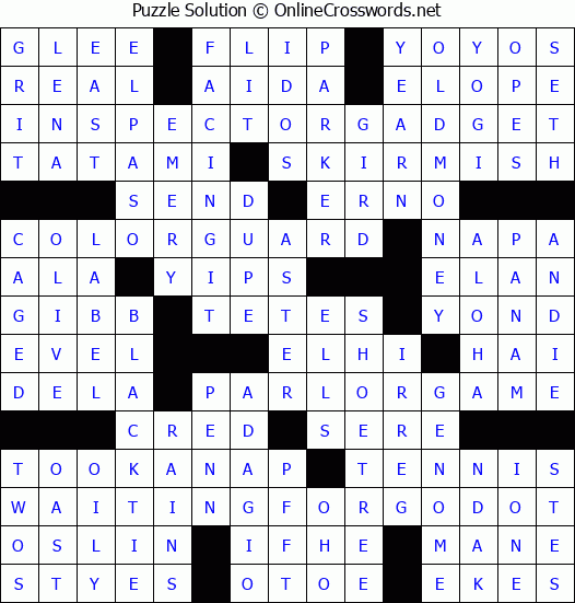 Solution for Crossword Puzzle #3933