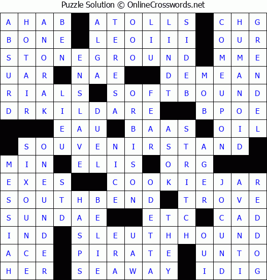 Solution for Crossword Puzzle #3937