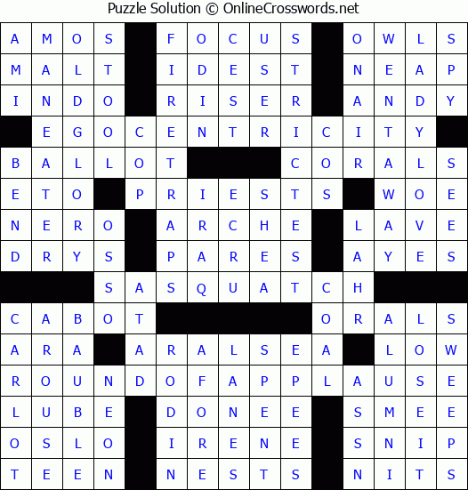 Solution for Crossword Puzzle #4008