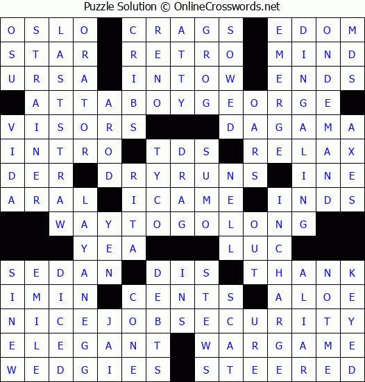 Solution for Crossword Puzzle #4074