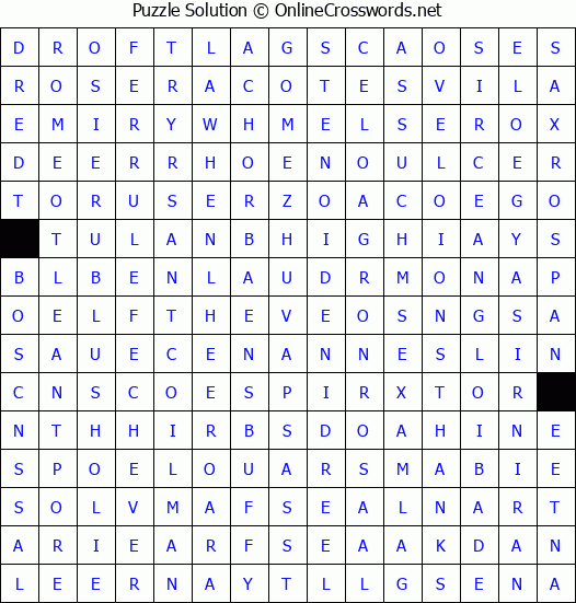Solution for Crossword Puzzle #4360
