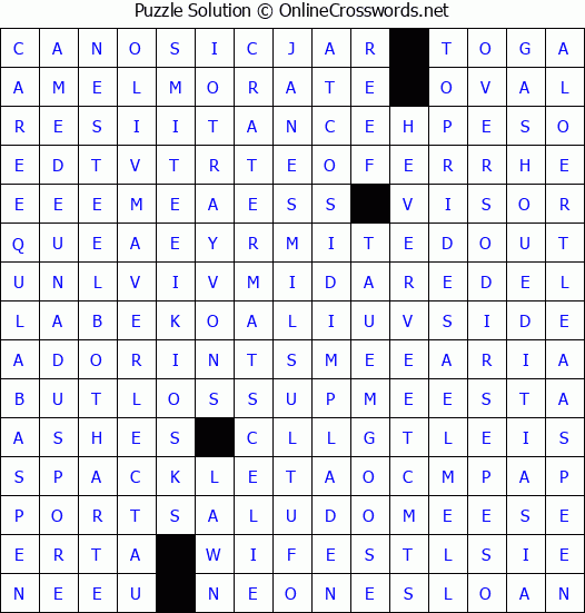 Solution for Crossword Puzzle #4493