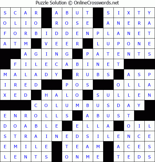 Solution for Crossword Puzzle #4530