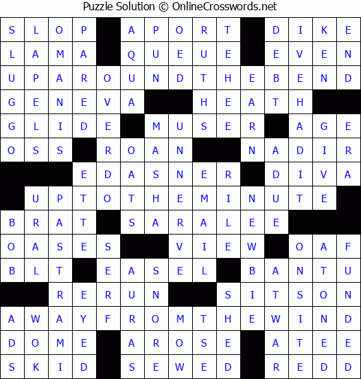 Solution for Crossword Puzzle #4622
