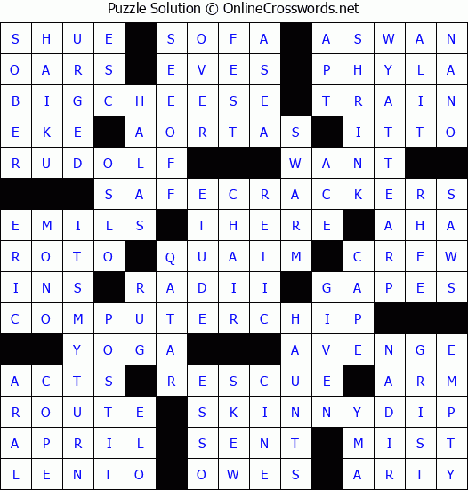 Solution for Crossword Puzzle #4754
