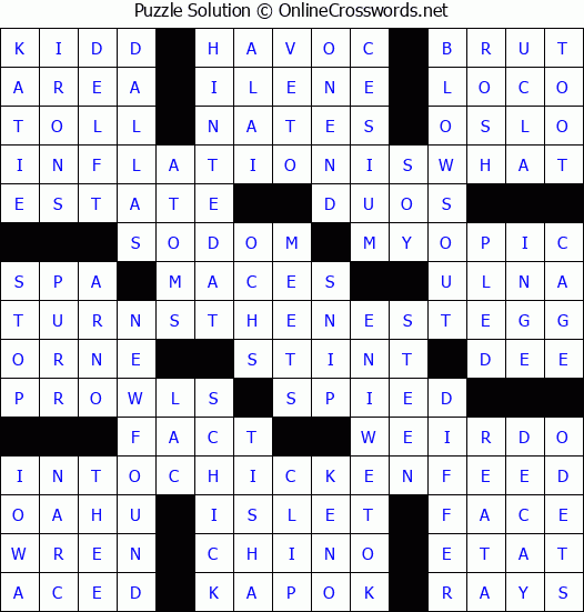 Solution for Crossword Puzzle #4757