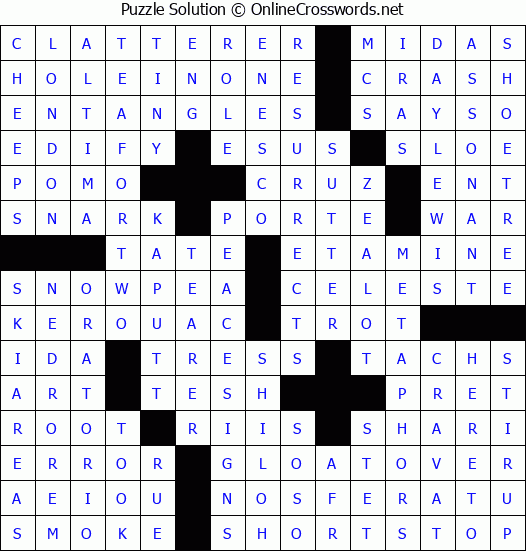 Solution for Crossword Puzzle #4780