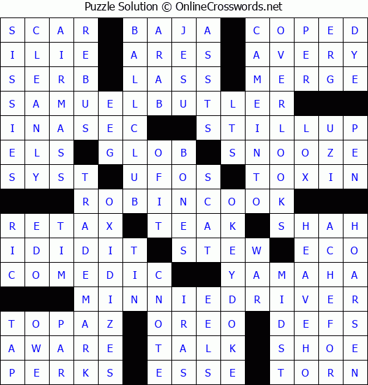 Solution for Crossword Puzzle #4788