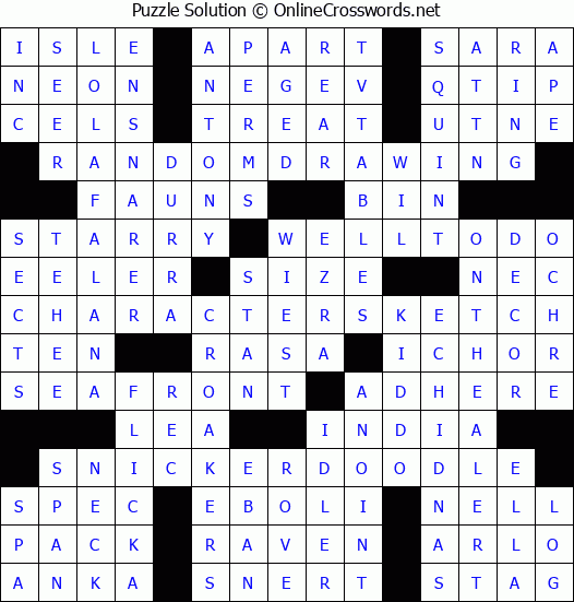 Solution for Crossword Puzzle #4790