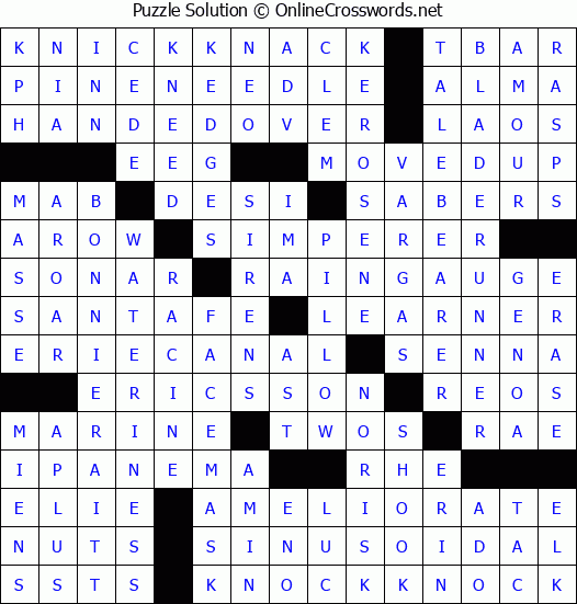 Solution for Crossword Puzzle #4843
