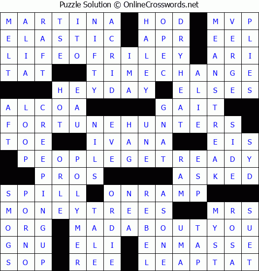 Solution for Crossword Puzzle #4935