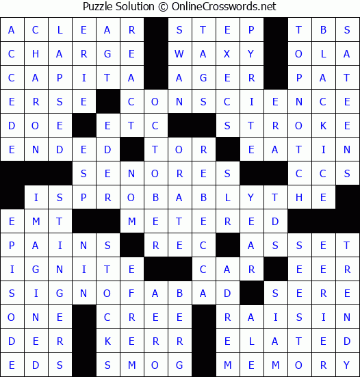 Solution for Crossword Puzzle #4970