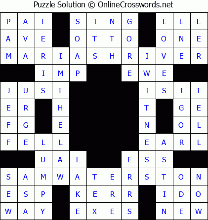 Solution for Crossword Puzzle #5525