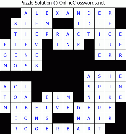 Solution for Crossword Puzzle #5645