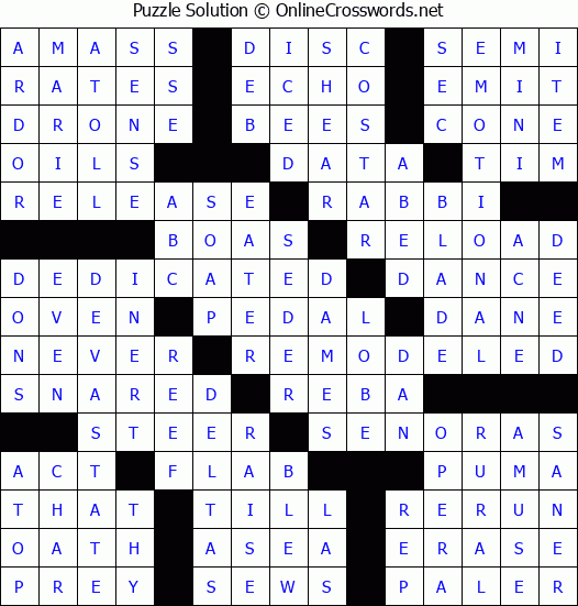 Solution for Crossword Puzzle #80310