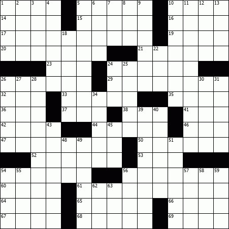 Free Daily Printable Crossword Puzzles