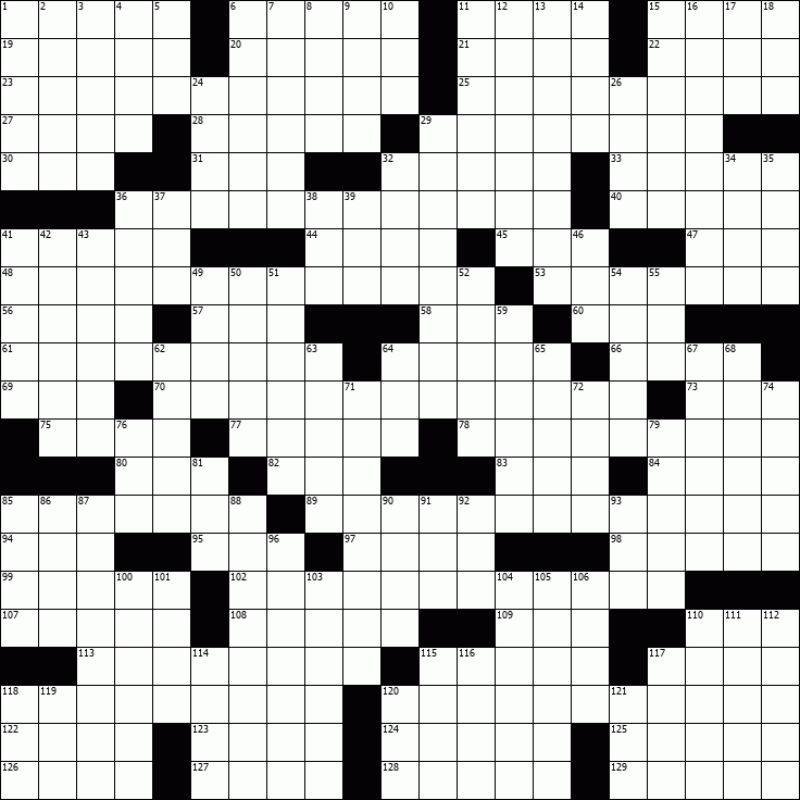 Free Daily Crossword Puzzles