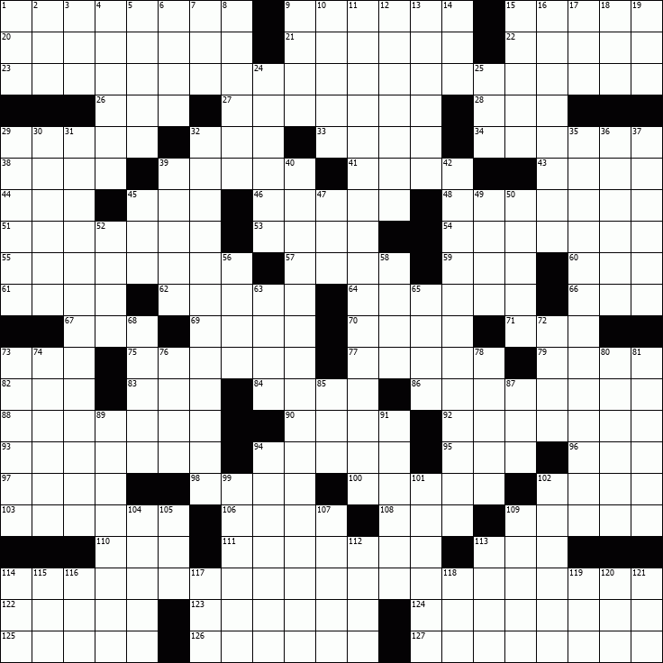 OnlineCrosswords.net - Free Daily Crossword Puzzles