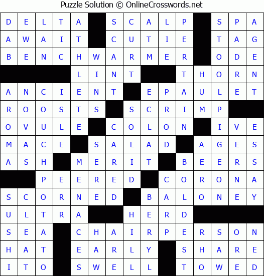 Solution for Crossword Puzzle #2295
