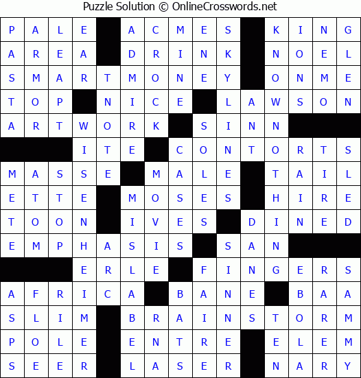 Solution for Crossword Puzzle #2362