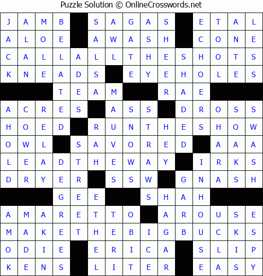 Solution for Crossword Puzzle #2498