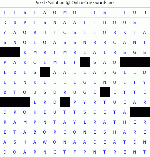 Solution for Crossword Puzzle #4514