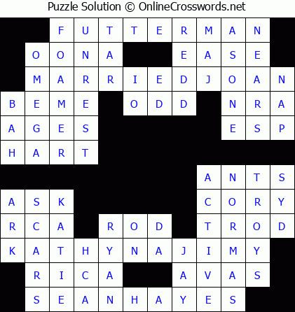 Solution for Crossword Puzzle #5495