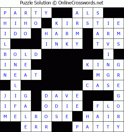 Solution for Crossword Puzzle #5496