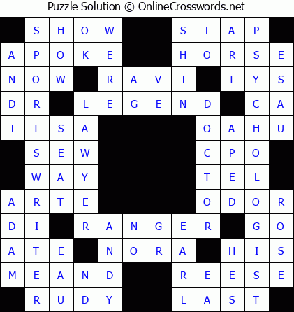 Solution for Crossword Puzzle #5839