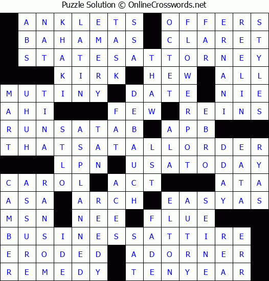 Sample Instruction For Crossword Puzzle