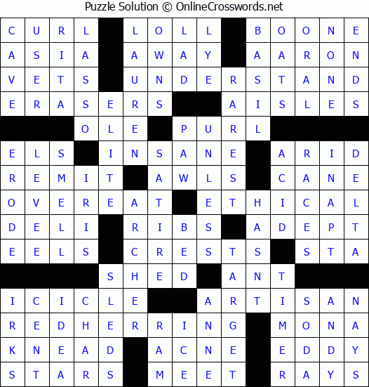 Solution for Crossword Puzzle #65947