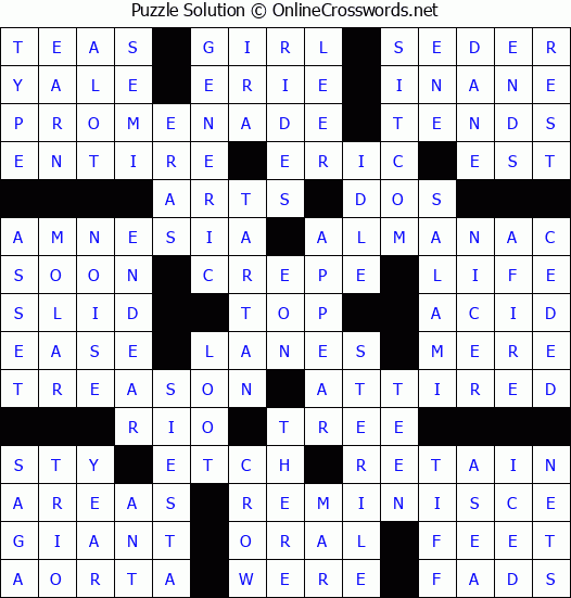 Solution for Crossword Puzzle #66944