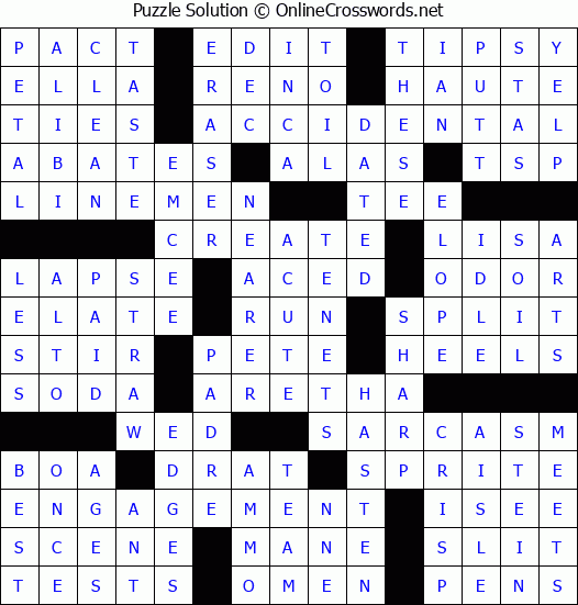 Solution for Crossword Puzzle #70545