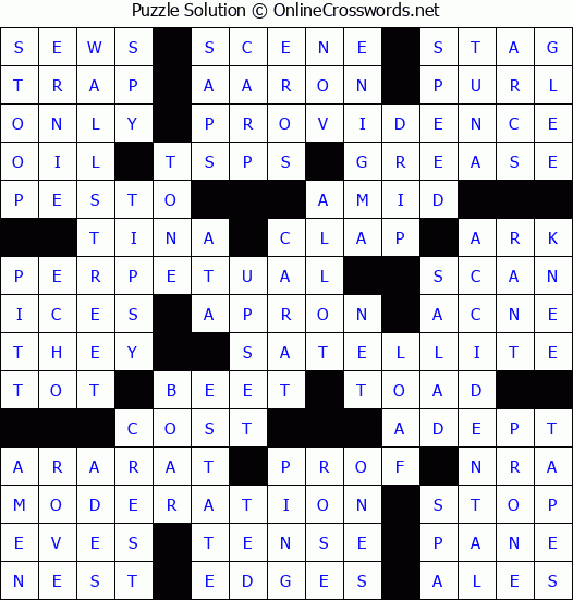 Solution for Crossword Puzzle #77228