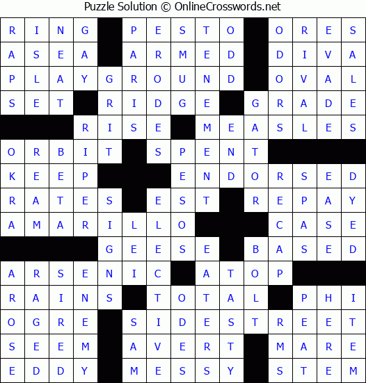 Solution for Crossword Puzzle #78129