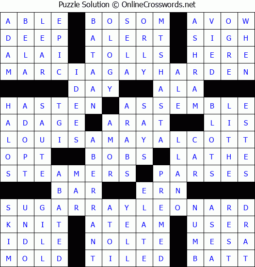 Solution for Crossword Puzzle #8446