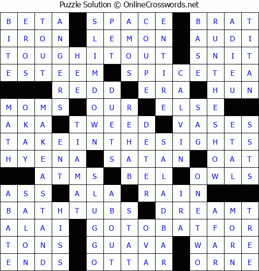 Solution for Crossword Puzzle #936