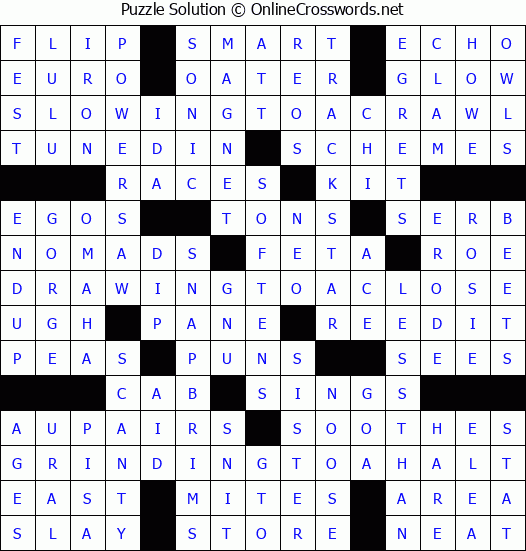 Solution for Crossword Puzzle #938
